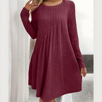 Flora - Kleid aus weichem Strickstoff – Rot