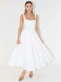 Grace | Elegantes Sommerkleid – Weiß