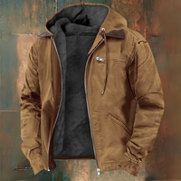 Emerich® | Kapuzenjacke mit Reißverschluss – Braun