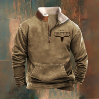 RODEO — Herbst-Winter Halbreißverschlussjacke – Braun