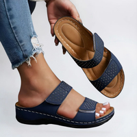 Lynn | Elegante orthopädische Sandale für Damen – Blau