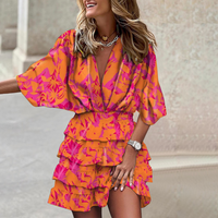 Chloe | Stylisches Minikleid – Orange