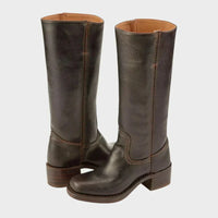 Stefanie | Damen Klassische Orthopädische Stiefel – Dunkelbraun
