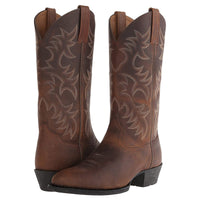 Orthopädische Damen Cowboy-Stiefel mit Arch Support und stilvollen Western-Details – Braun
