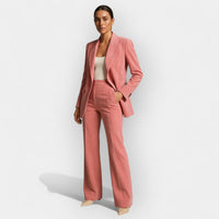 Elegantes Damen Hosenanzug Set – Rosa