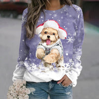 Holly - Niedlicher Merry Pup Pullover – Lila