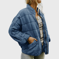 Marlene | Gefütterte Jacke – Blau