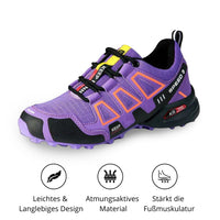 Speed V3 Wanderschuhe - Leichte Sommertrekkingschuhe mit Ortho Sohle für Herren – Lila