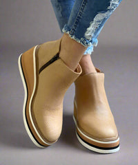 Swantje | Elegante und Leichte Knöchelstiefel – Beige