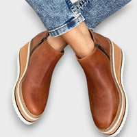 Alvaya – Alltagstaugliche Keilstiefeletten mit Stil – Dunkelbraun