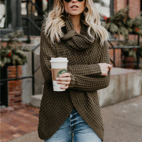 LAURENE | Elegant gestrickter Pullover – Oliv