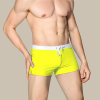 Schwimmshorts für Herren - Sommerliche Schnelltrocknende Kurze Speedo Badehose – Gelb