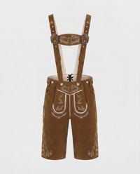Hannah | Damen Oktoberfest Trachten Lederhose – Dunkelbraun