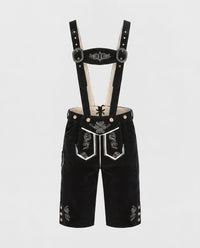 Hannah | Damen Oktoberfest Trachten Lederhose – Schwarz
