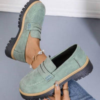 VIVIEN - MOKASSINSCHUHE – Grün