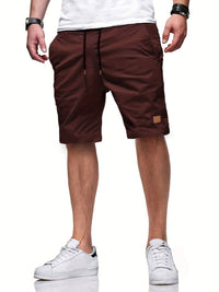 Lässige Kordelzug-Shorts für Herren - Abgeschnitten & Bequem – Kaffee
