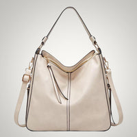 Allison | Damen Schicker Vielseitiger Leder Tasche – Beige