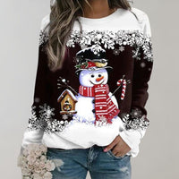 Festlicher Weihnachtspullover für Damen - Weich und Warm – Dunkelbraun