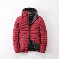 Damen Übergangsjacke Wendejacke | Leicht Mit Kapuze – Rot / Schwarz