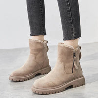 Damen Orthopädische Winter-Schneestiefel mit Warmfutter – Beige