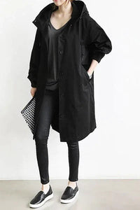 Rachele | Leichte wasserdichte jacke – Schwarz