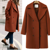 Oksi | Warme Wolljacke für Damen – Rot