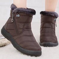 Sophia | Robuste rutschfeste Winterstiefel – Braun