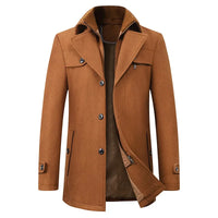 Stephon | Business Casual Verdickter Mantel – Camel