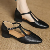 Eva® | Kepa Leder Mary Janes – Schwarz