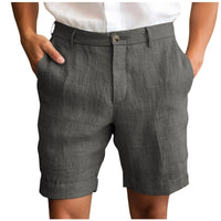 Elegant Linen Shorts – Dunkelgrau