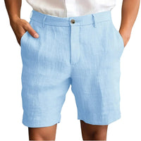 Elegant Linen Shorts – Hellblau