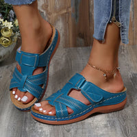 Francesca | Konturiertes Fußbett Orthopädisch Sandalen – Himmelblau
