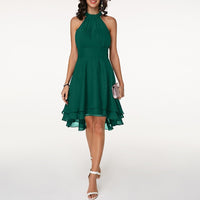 Loren - Schickes Kleid mit Rüschen – Grün