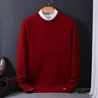GÜNTHER - KLASSISCHER STRICKPULLOVER – Rot