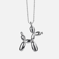 JUNO – Elegante Halskette mit entzückendem Ballonhund-Anhänger in strahlendem Goldoptik – Sterling Silber