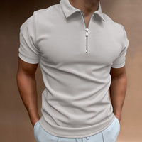 Casual Slim Fit Poloshirt für Herren – Grau