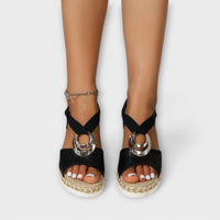Hermia - Damen Freizeit-Sandalen – Schwarz