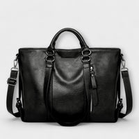 Verena | Damen Komfort Leder Tasche – Schwarz