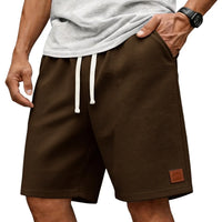 Garenix - Strukturierte Athleisure-Shorts – Kaffee