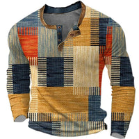 Soreth - Patchwork-Langarmhemd mit weicher Haptik – Braun
