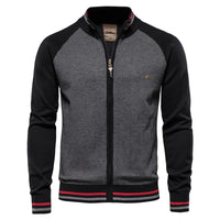 Felix | Eleganter Pullover mit lässigem Schnitt für Herren – Schrarz