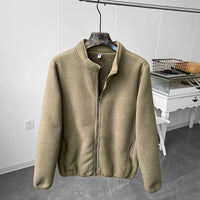 Kothis | Fleece Stehkragen Jacke – Grün