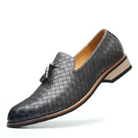 Herren Komfort Slip-On Loafer mit Absatz – Grau