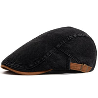 Otto | Premium Denim Flat Cap für Herren (1+1 GRATIS) – Schwarz