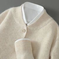 Colby - CASHMERE CARDIGAN – Beige