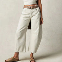 Carissa | Damen Komfort-Jeans – Weiß