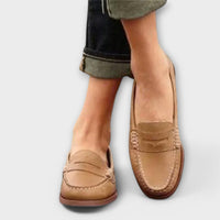 Klassische Damen-Loafer – Khaki