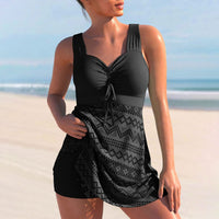 Leah | Tankini Set Hohe Taille – Schwarz