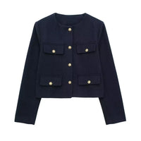 Lequin | Cropped Jacket – Marine