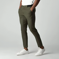 Herrenhose | Chino mit gerader Beinführung – Grün